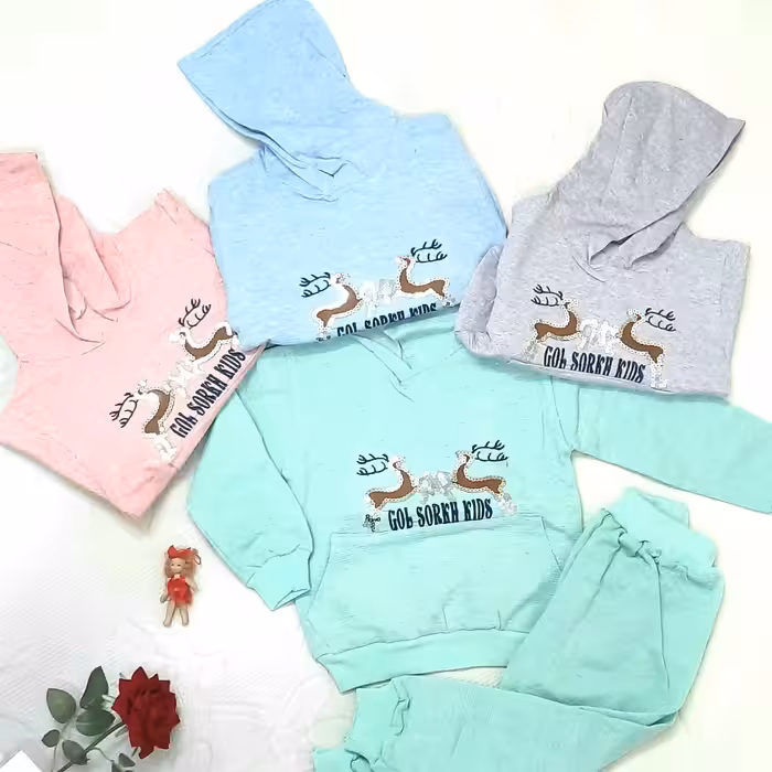 هودی شلوار لمه دار و پولک دوزی شده