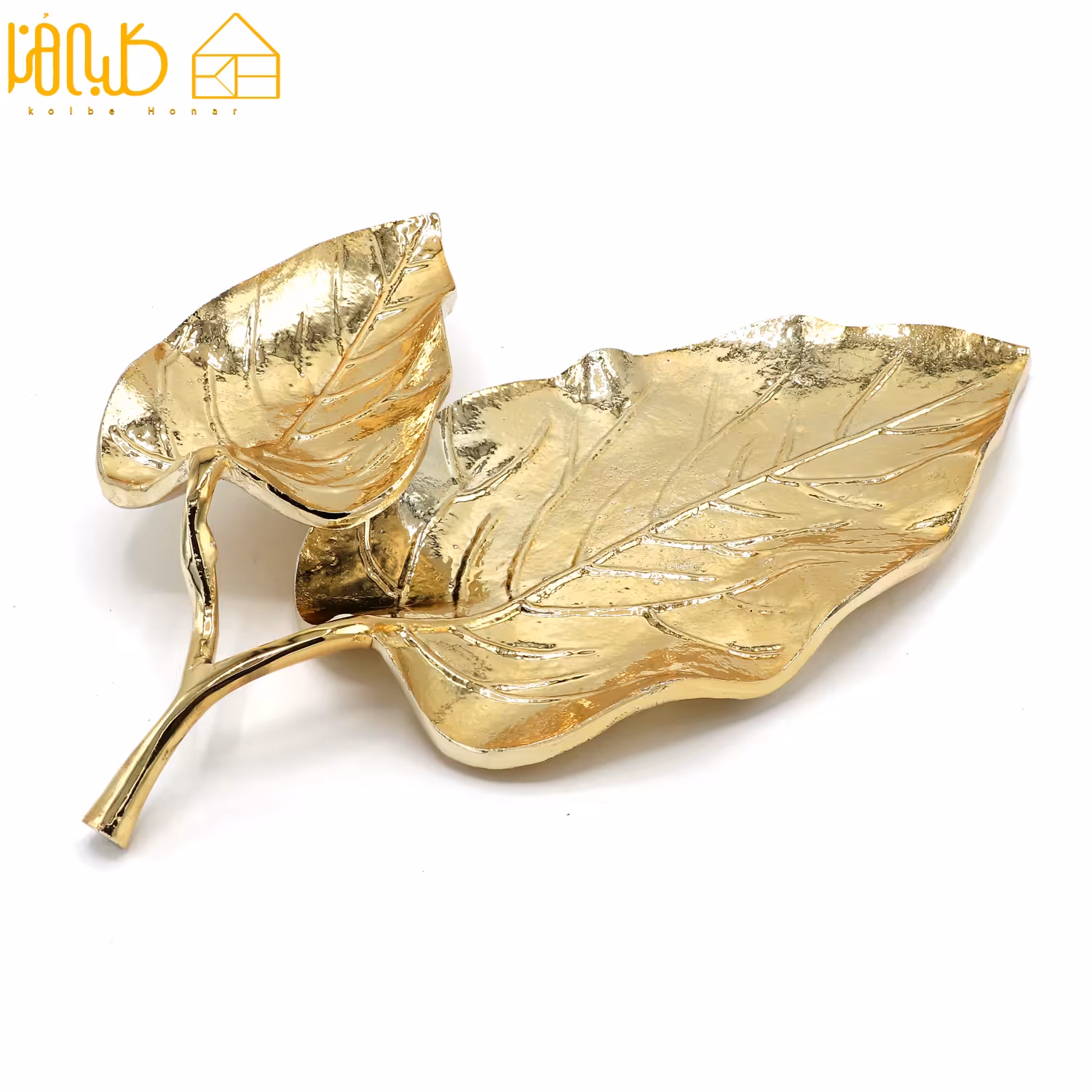 شیرینی خوری آلومینیومی برگ طلایی