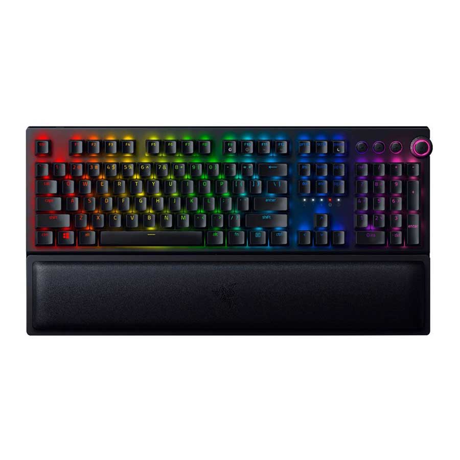 قیمت و خرید کیبورد گیمینگ بیسیم ریزر مدل BlackWidow V3 Pro-Green Switch | یاس ارتباط