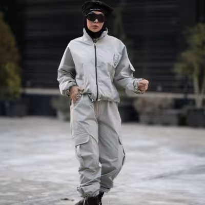 کاپشن شلوار گلدوزی