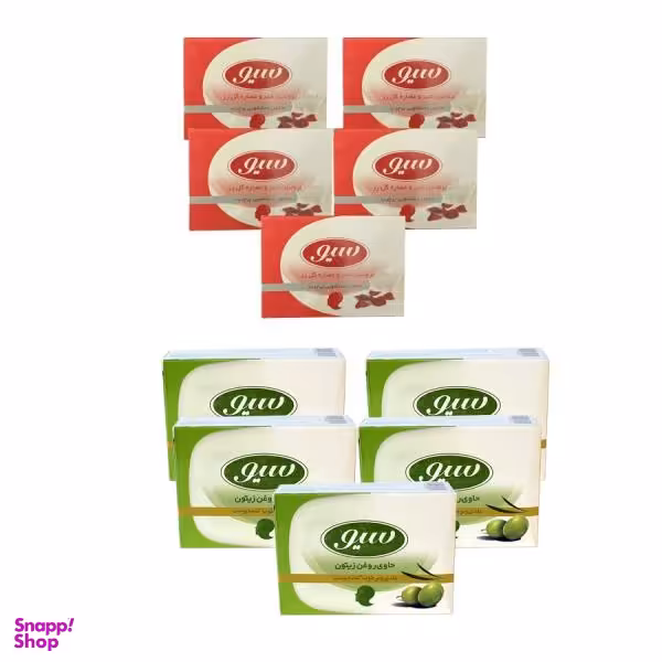 صابون شستشو سیو مدل Olive + Rose وزن 125 گرم بسته 10 عددی