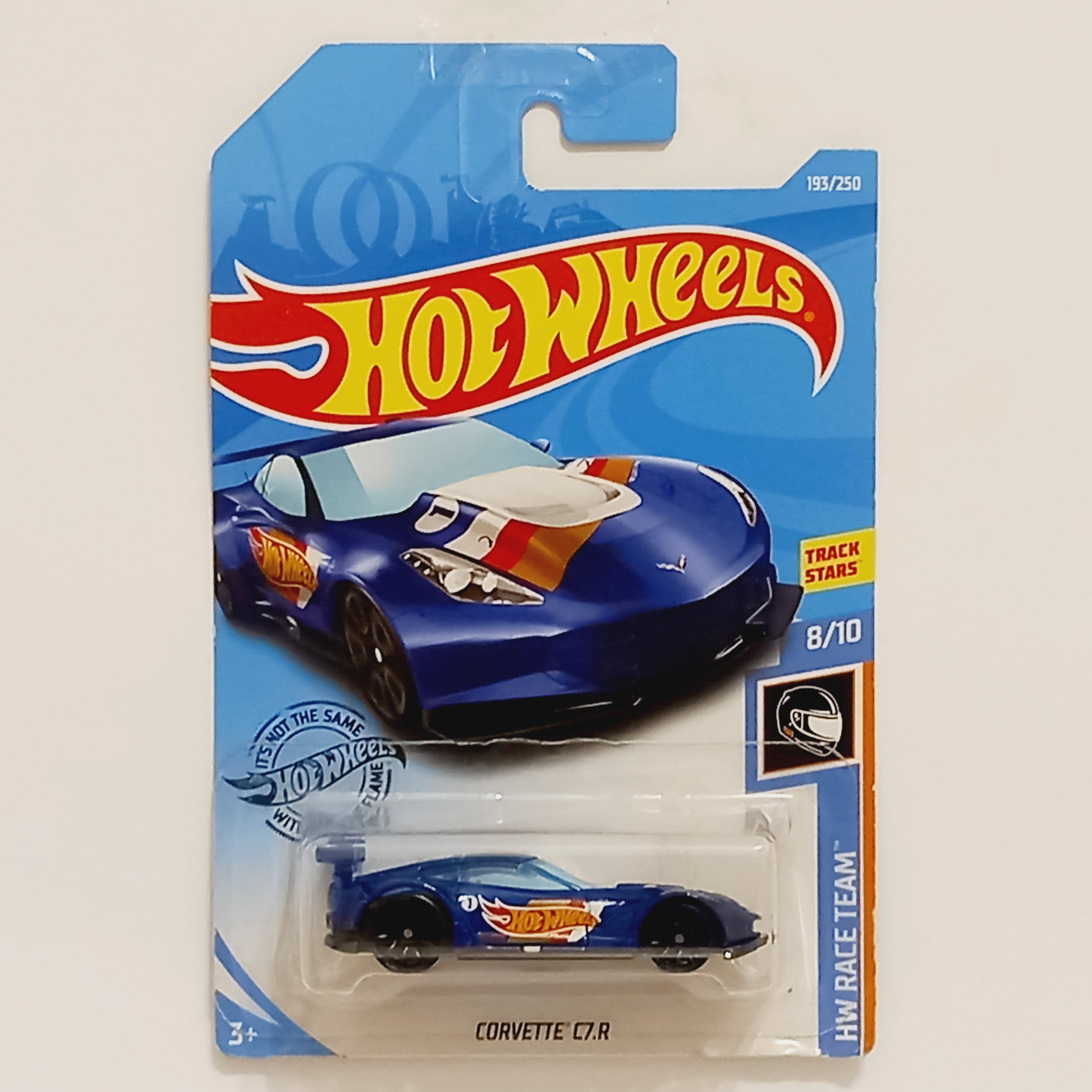 ماکت ماشین مدل CORVETTE C7R برند هاتویلز مقیاس 1:64 طول 7 سانتی متر