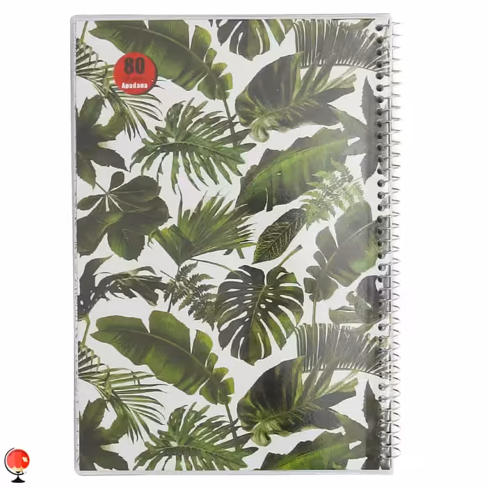 دفتر مشق 80 برگ سیمی مجلد طرح برگ آپادانا
