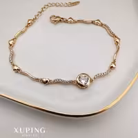 دستبند ظریف تک نگین ژوپینگ