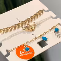 پک دستبند سه تایی بسیار خاص و زیبا با قفل کرواتی و اسانسوری