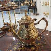 قوری برنجی(برنز) طرح قلم دست 