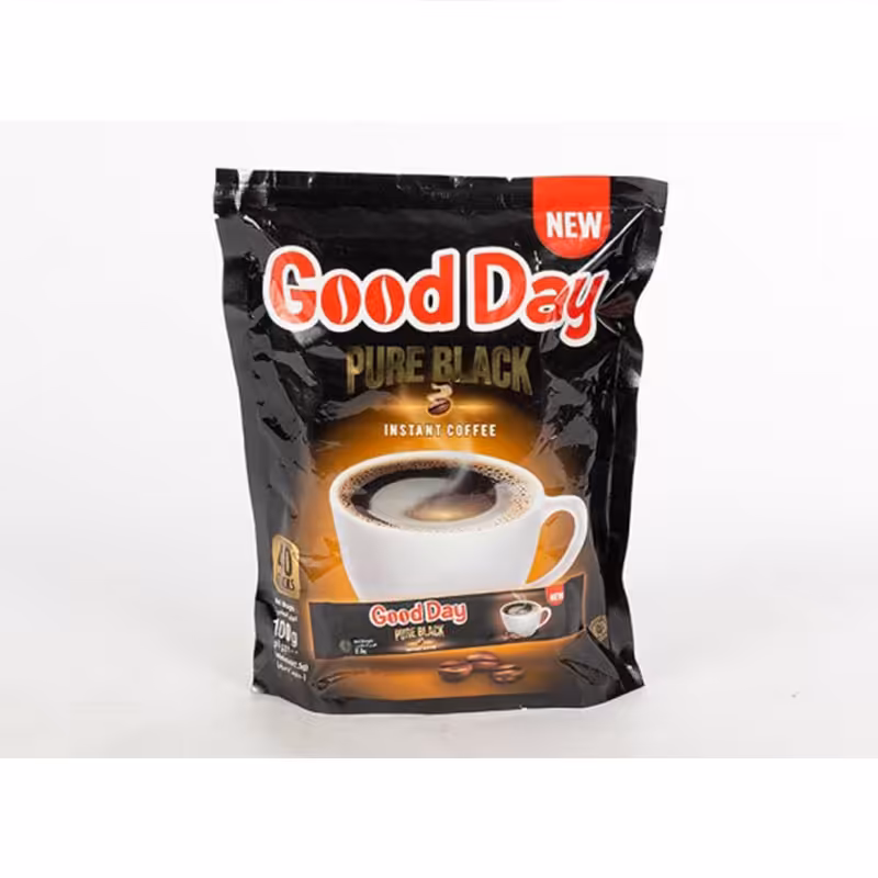 پودر قهوه فوری  گوددی  مدل  pure black بسته 40 عددی