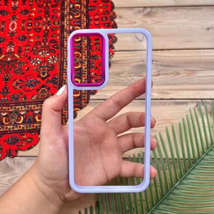قاب گوشی Galaxy A34 5G سامسونگ اورجینالدور سیلیکونی متال یاسی کد 35825