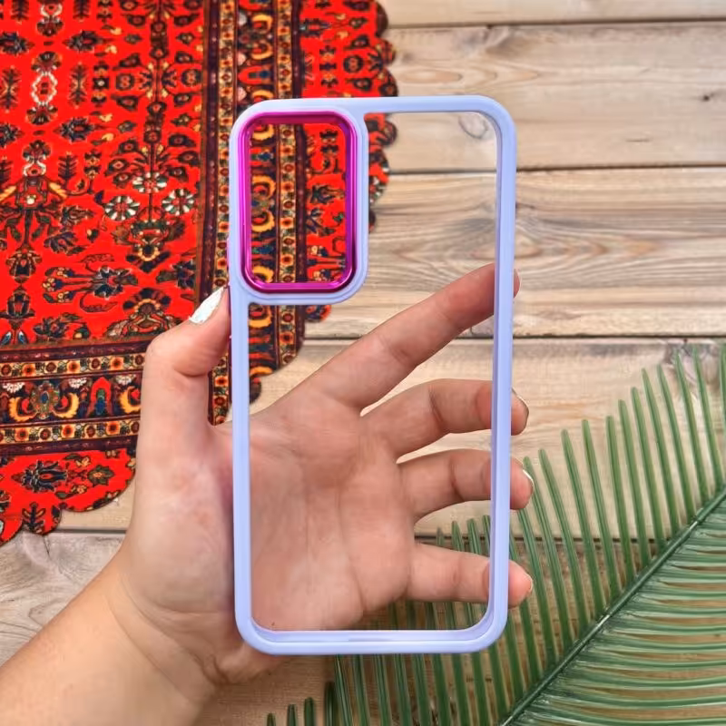 قاب گوشی Galaxy A34 5G سامسونگ اورجینالدور سیلیکونی متال یاسی کد 35825