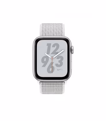 ساعت هوشمند اپل واچ سری 4 مدل Silver Aluminum Case with Summit White Nike Sport Loop
