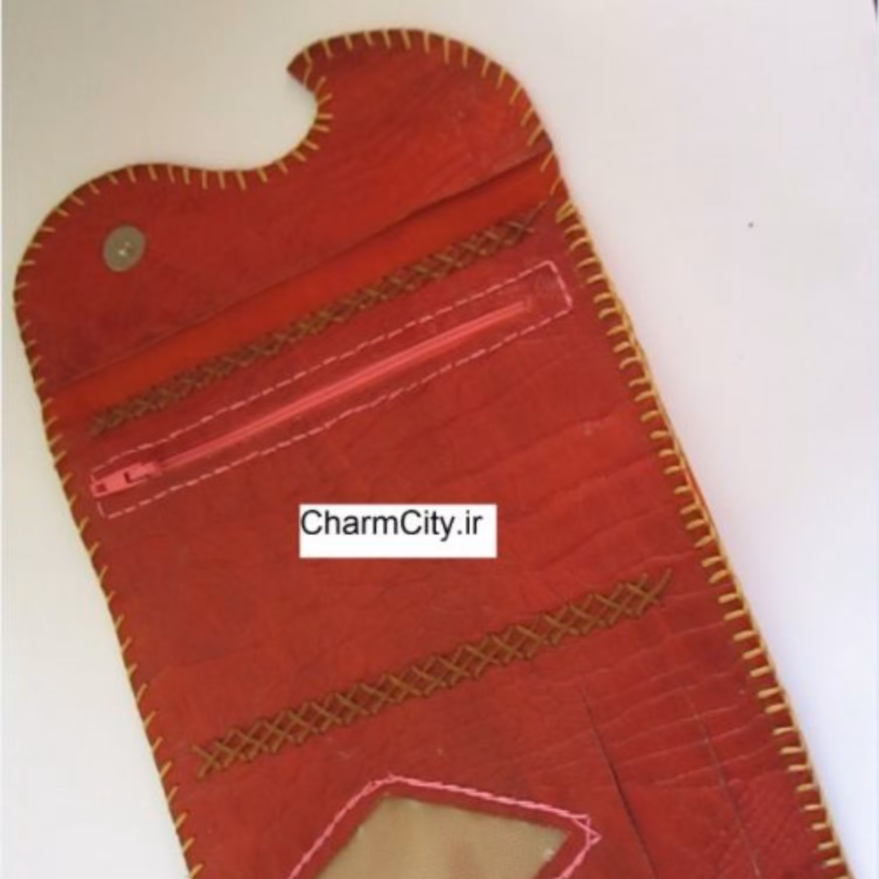 کیف پول و جاکارتی چرم اصل زرشکی همراه30هزارتخفیف