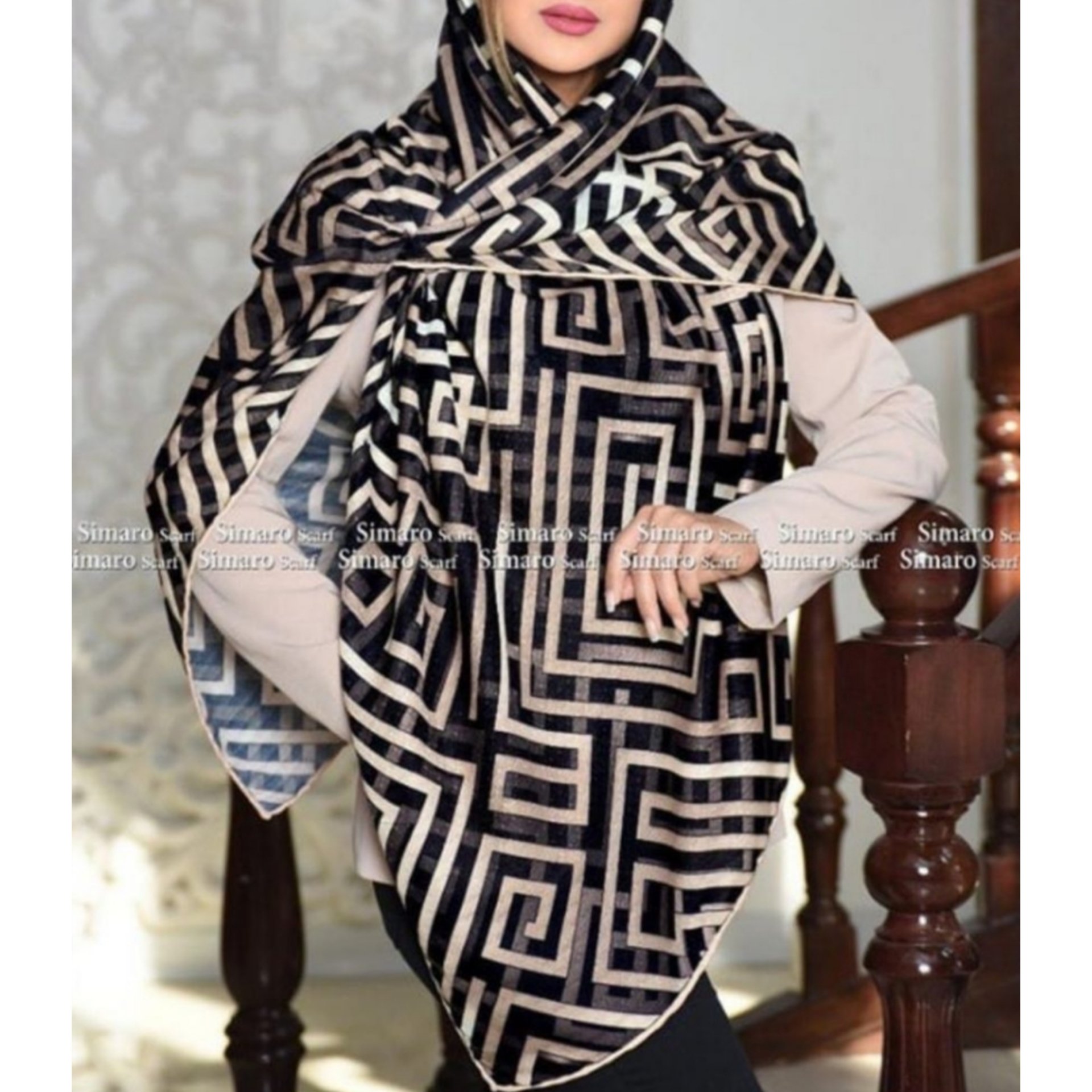 روسری حریر قواره بزرگ