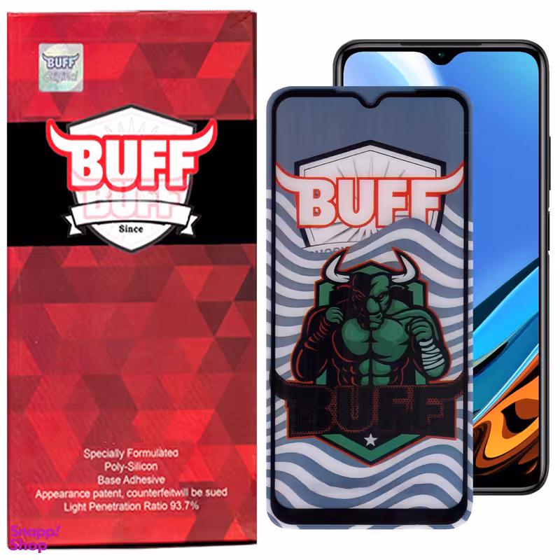 محافظ صفحه نمایش 5D بوف مدل Super Power مناسب برای گوشی موبایل شیائومی Redmi 9 Power / 9i Sport / 9i / 9AT / 9A Sport