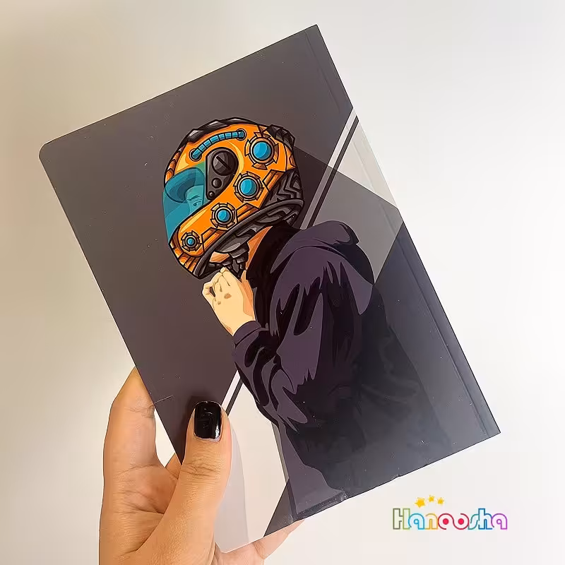 دفتر 50 برگ سویل طرح پسر موتور سوار