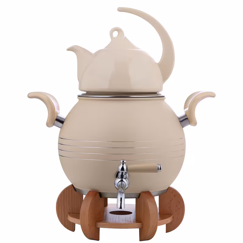 ست کتری و قوری کروپ ست مدل B_701 به همراه وارمر