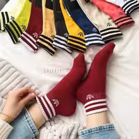 جوراب نیمساق طرح آدیداس اسپرت مناسب بانوان و آقایان