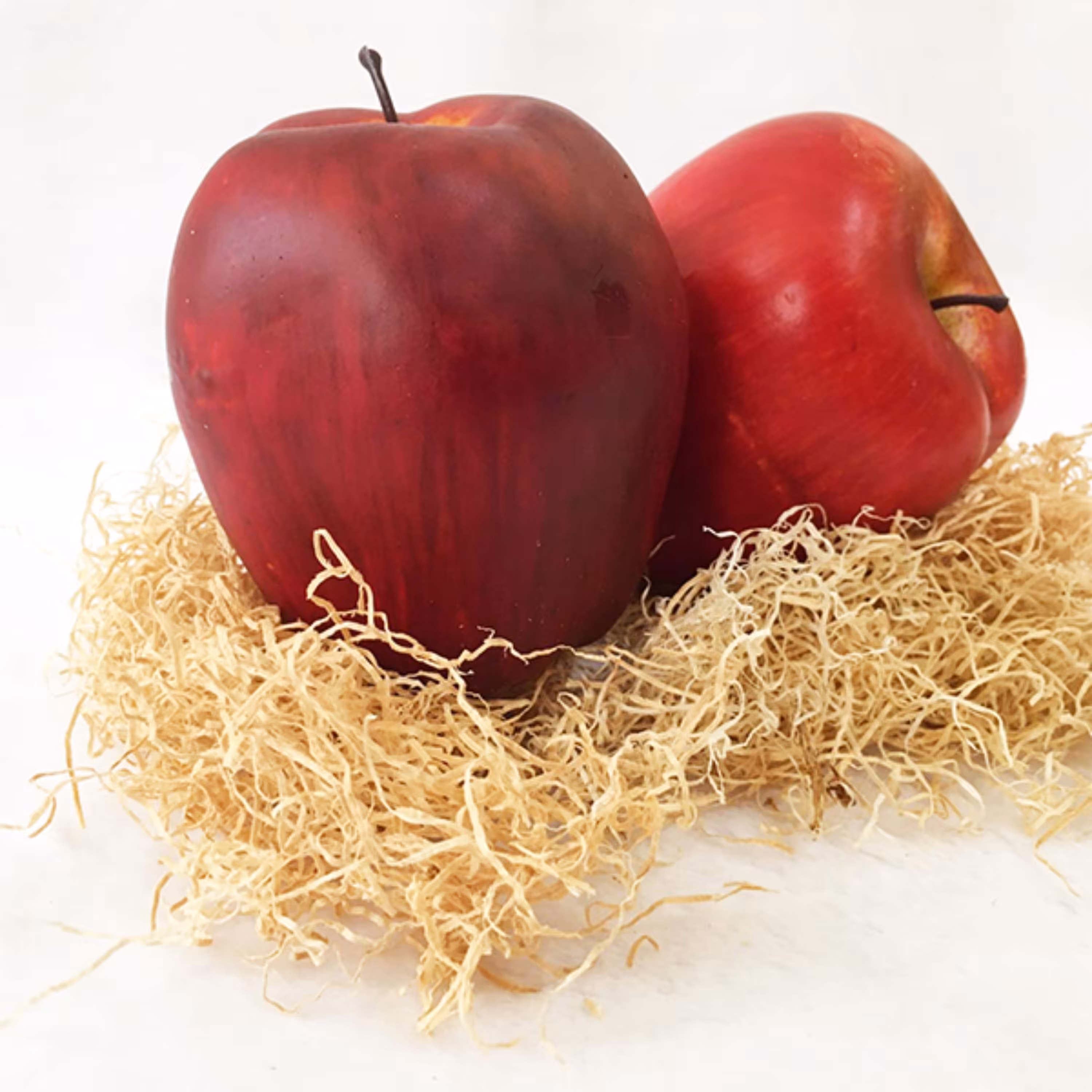سیب سرخ مصنوعی رنگ قرمز بسته 2 عددی