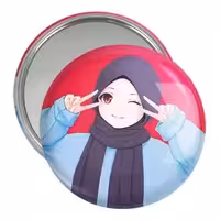 آینه جیبی خندالو مدل دخترانه باحجاب کد 26025