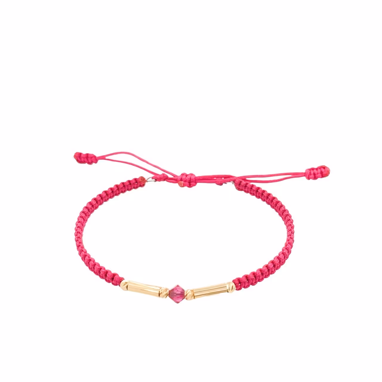 دستبند طلای 18 عیار تلفیقی سنگ و بند پارچه ای  کدDP43