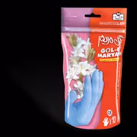 دستکش لاتکس گل مریم سایز متوسط