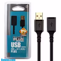 کابل افزایش طول USB2.0 به طول 1.5 متر کی نت پلاس مدل K-Net plus USB 2.0 Extension cable KP-C4013