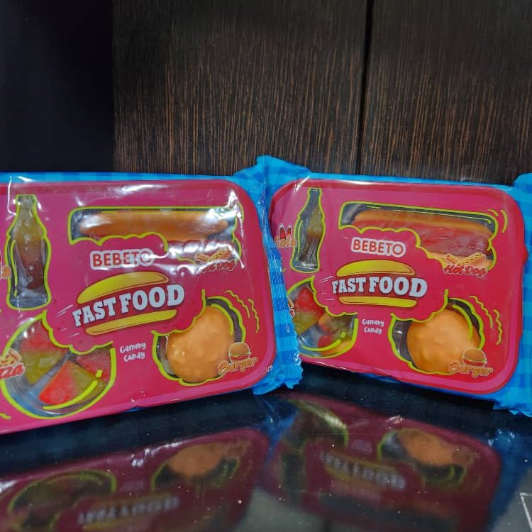 پاستیل فست فودی ببتو (BEBETO)ترکیه(عمده و قیمت بسته ی 12 عددی)