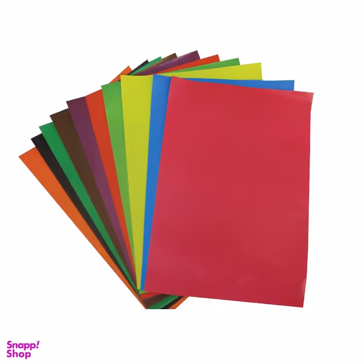 کاغذ رنگی سایز A4 بسته 100 عددی