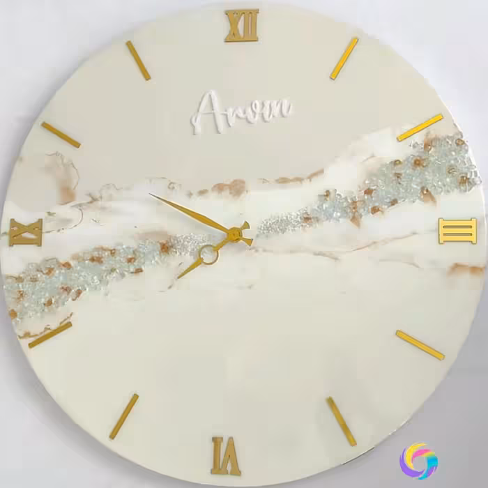 ساعت دیواری قطر 70 سانت شیک و زیبا رنگ سفید 