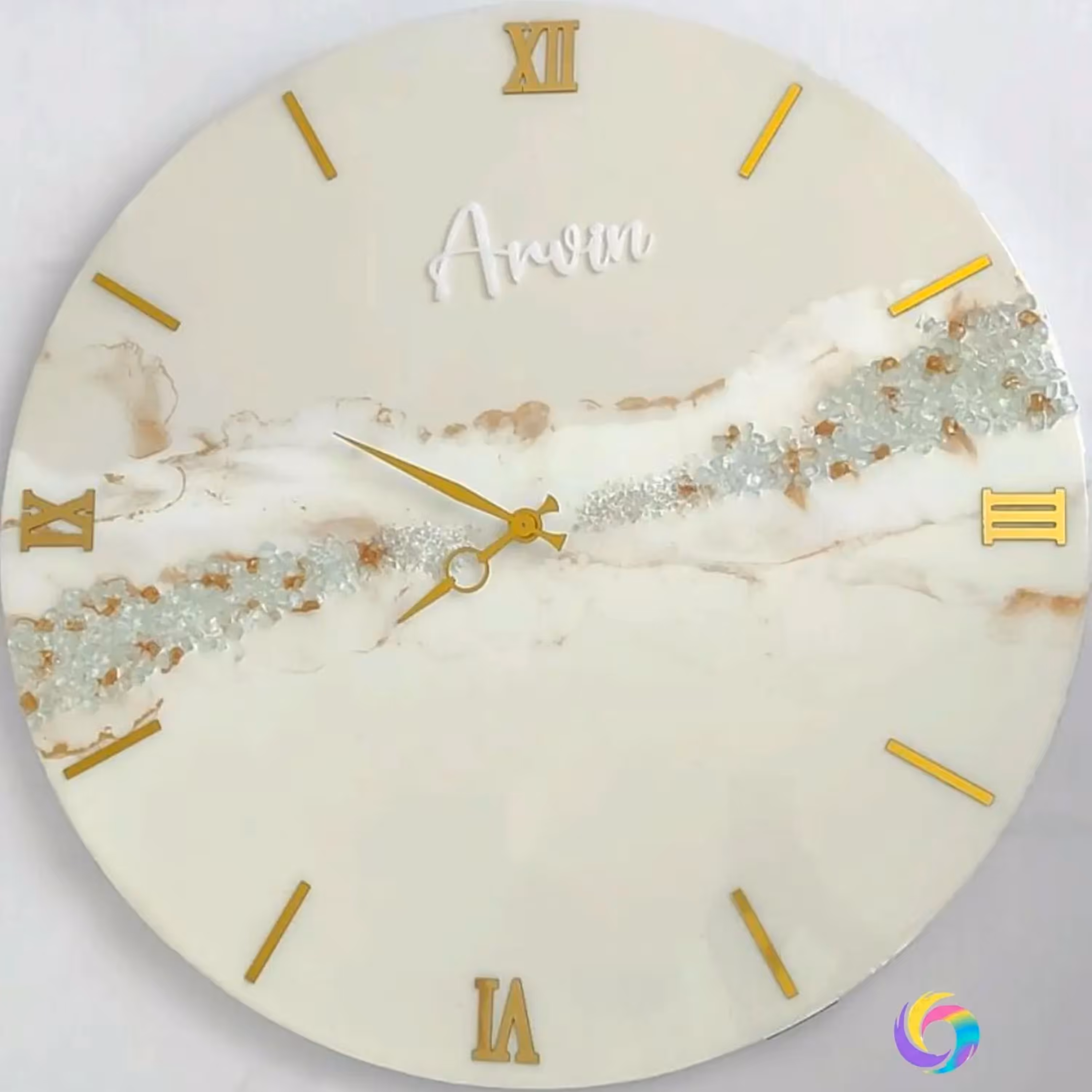 ساعت دیواری قطر 70 سانت شیک و زیبا رنگ سفید 