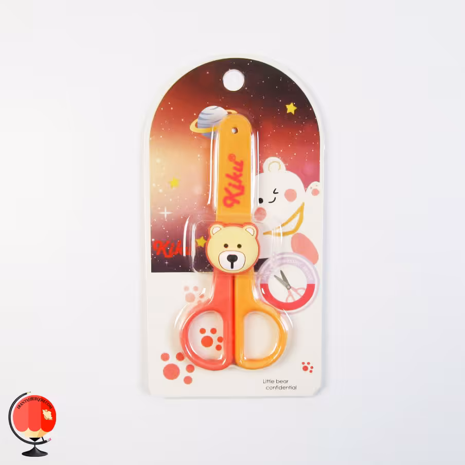 قیچی غلاف دار طرح خرس کوچولو کیکو