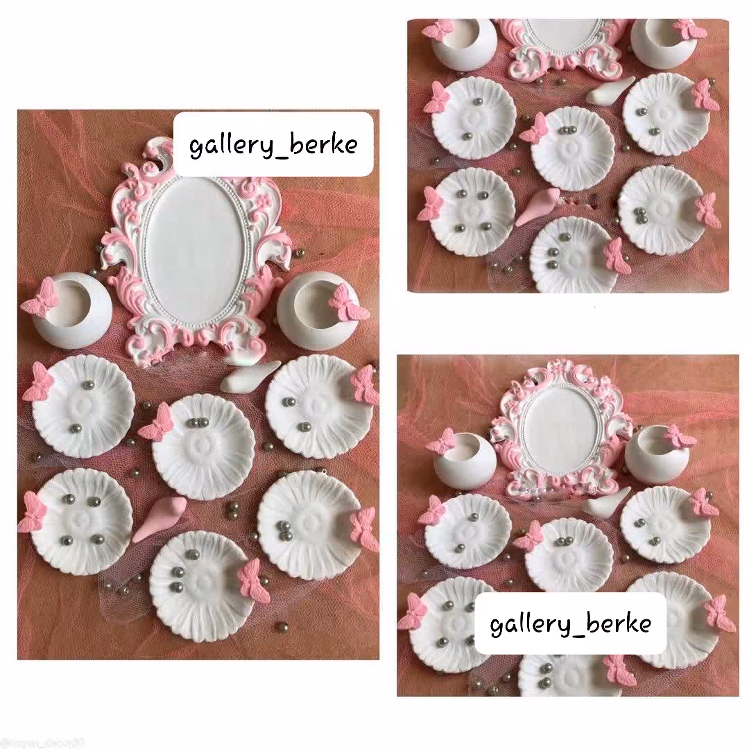 هفت سین پلی استر طرح پروانه 14001 شیک و زیبا مناسب عیدی عروس