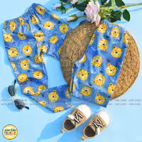 شلوار راحتی بچگانه طرح پلنگ سایز 8 تا 10 سال وارداتی بنگال ارسال رایگان