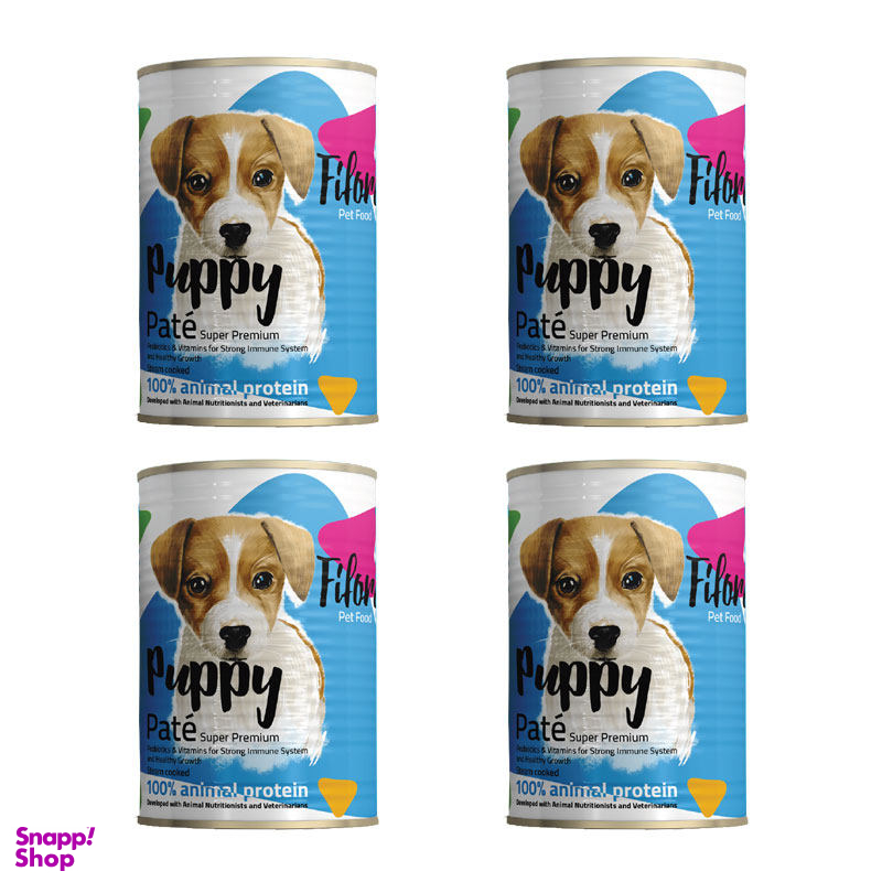 کنسرو غذای سگ فیفورا (Fifora) مدل Puppy وزن 400 گرم بسته 4 عددی