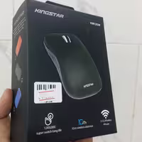 موس بی سیم کینگ استار مدل KM125W مشکی رنگ با گارانتی متین 