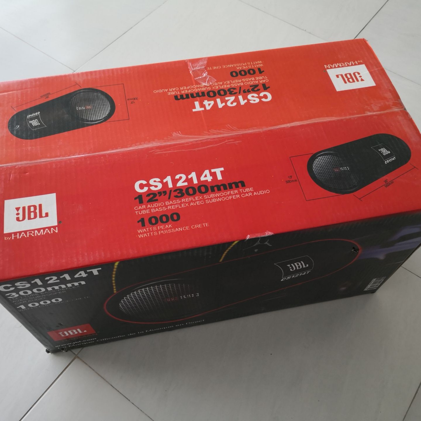 ساب ووفر 12 اینچ جی بی ال مدل JBL1000-CS1214T