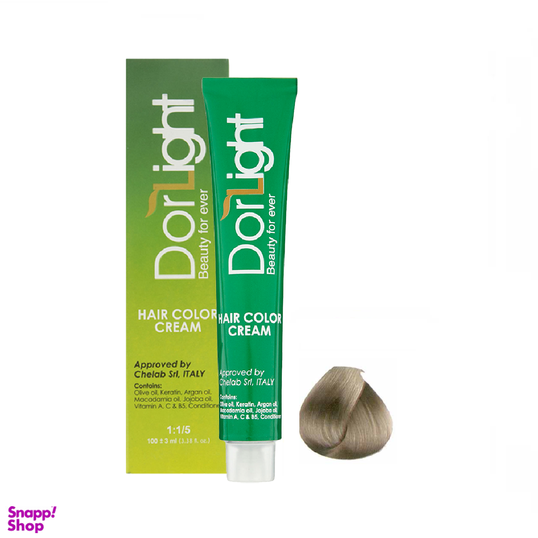رنگ مو دورلایت (Dor Light) شماره 004 رنگ نقرهای حجم 100 میلیلیتر