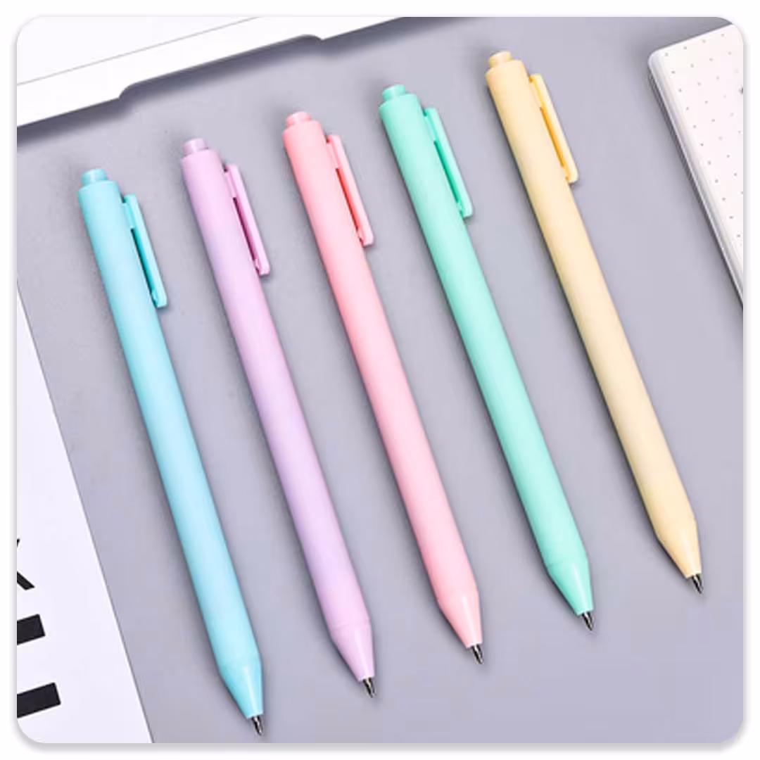 خودکار فشاری رنگی پاستیلی