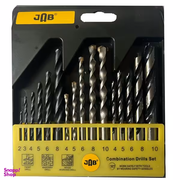 مته جاب مدل JB-0016 GSS مجموعه 16 عددی