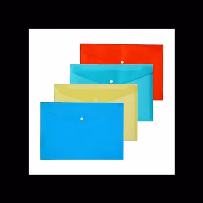 پوشه دکمه دار آ4 کمل بسته  100 تایی