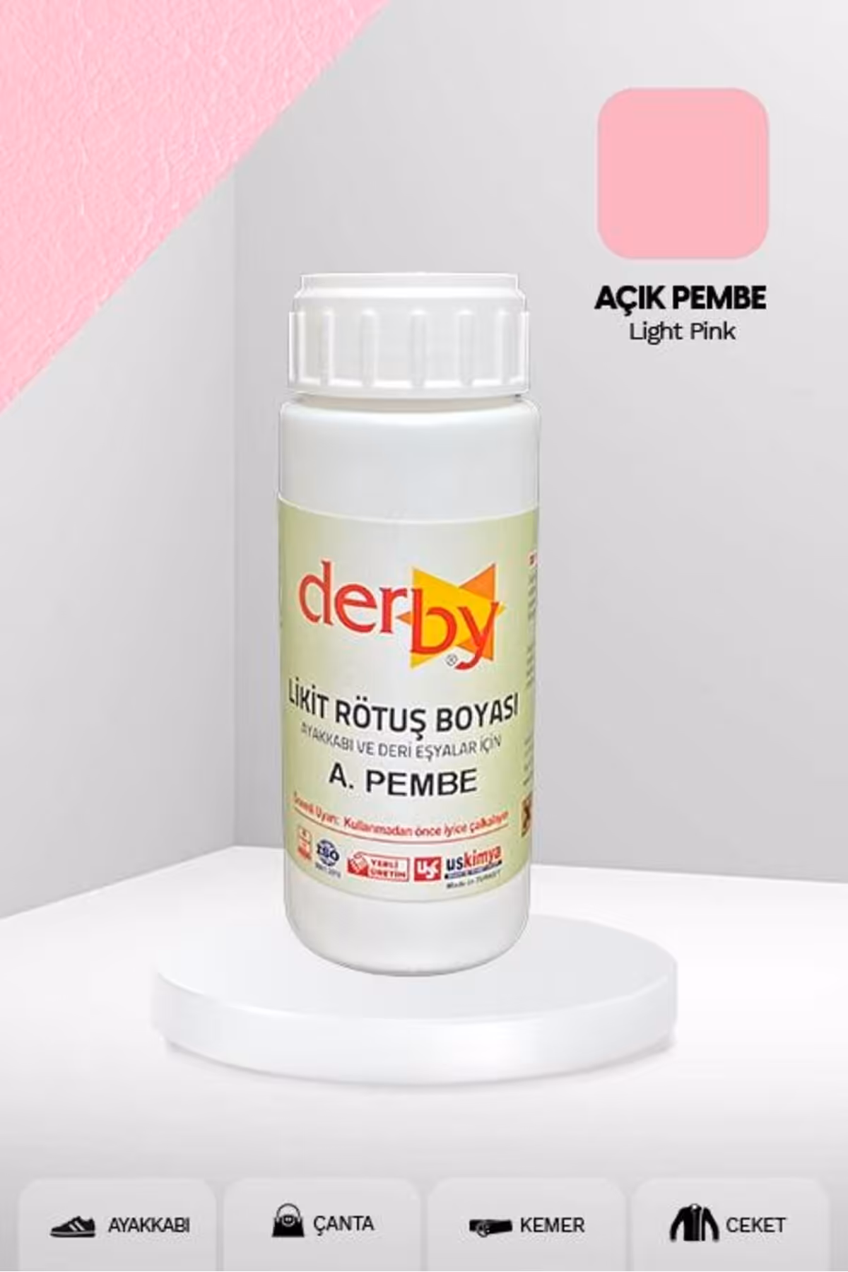 مراقبت کفش صورتی پوشش رنگ روتوش شدید برای وسایل چرمی 100 میل رنگهای کارتلا Derby