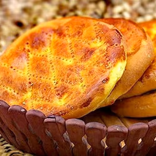 نان فطیر  (فتیر) محلی زعفرانی و شیرین  - بسته 2 عددی