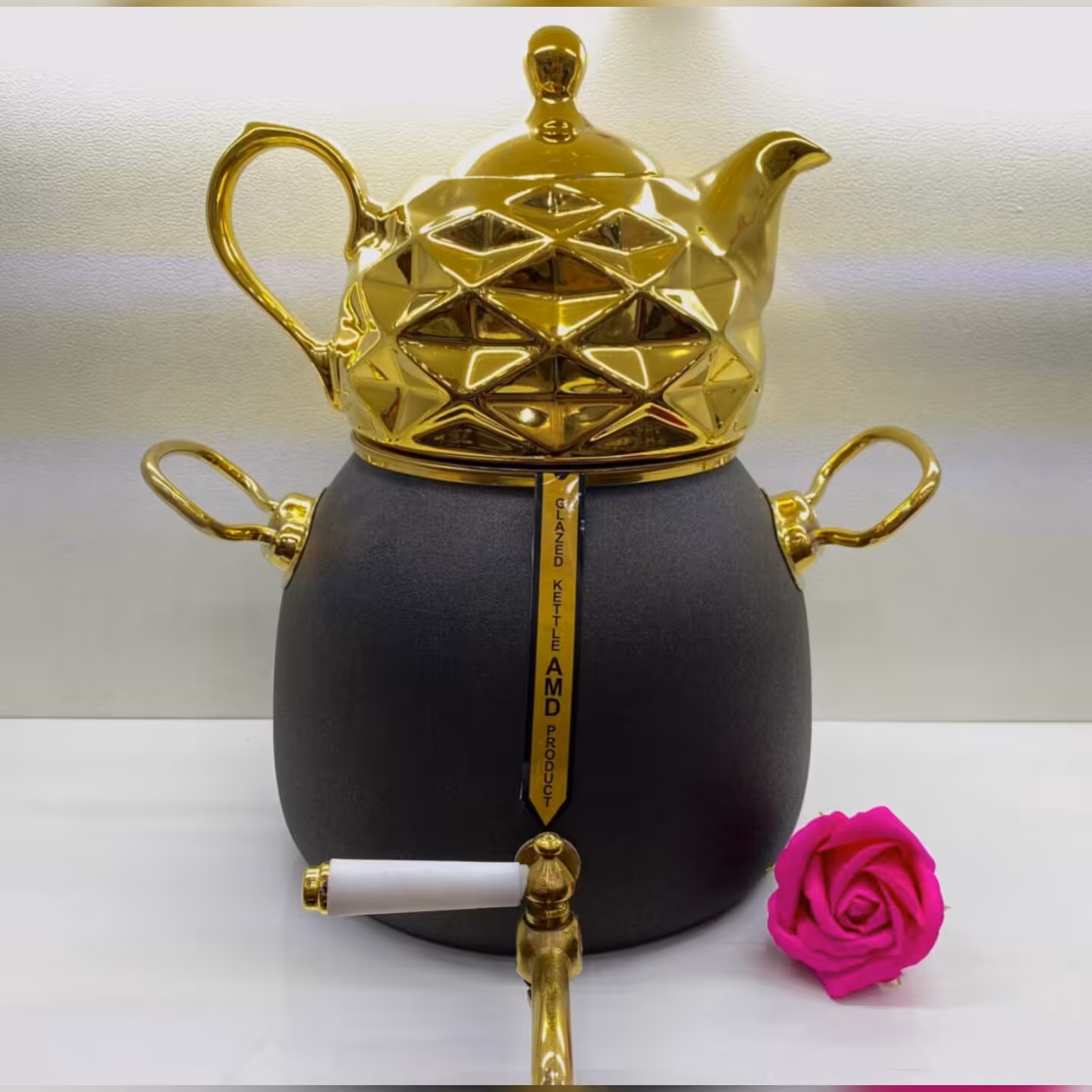 کتری قوری شیردار گرانیتی 3لیتر