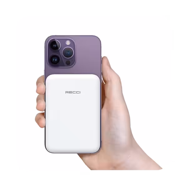 پاوربانک رسی مدل RPB-w09 ظرفیت 10000 میلی‌ آمپر ساعتRecci RPB-w09 10000mah Power Bank