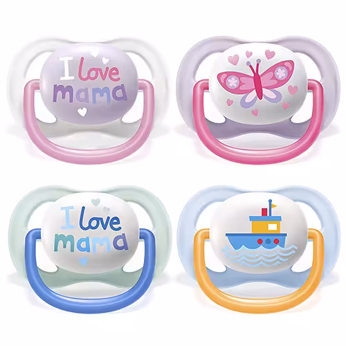 پستانک 0-6 ماه اولترا ایرطرح آی لاو ماما اونت Avent