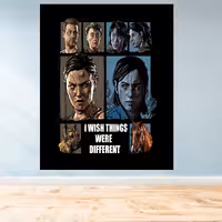 تابلو شاسی گیمینگ طرح لست آف آس 2 last of us سایز  100 در 150 کد 1267