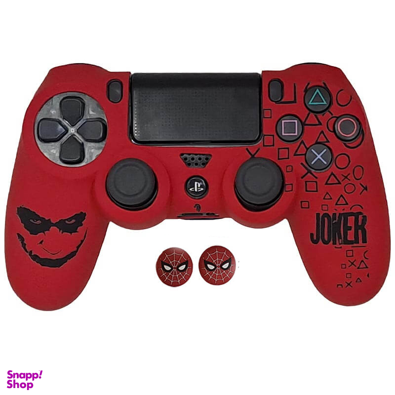 روکش ژله ای دسته کنسول بازی PS4 مدل Joker به همراه روکش آنالوگ