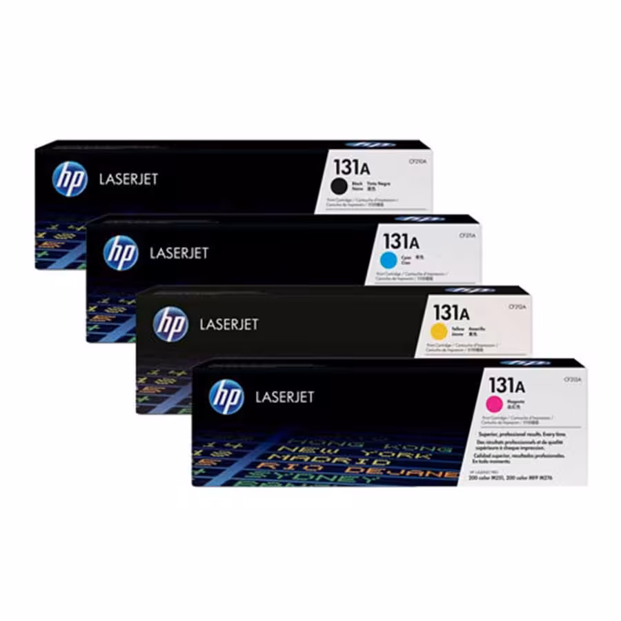 قیمت و خرید ست 4 عددی کارتریج تونر لیزری رنگی اچ پی مدل 131A | یاس ارتباط