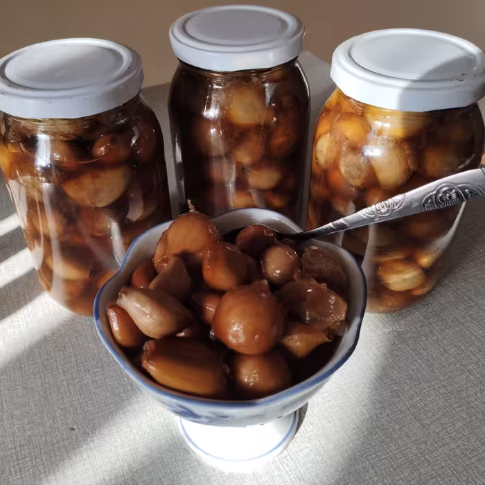 سیر ترشی طبیعی (500گرمی)