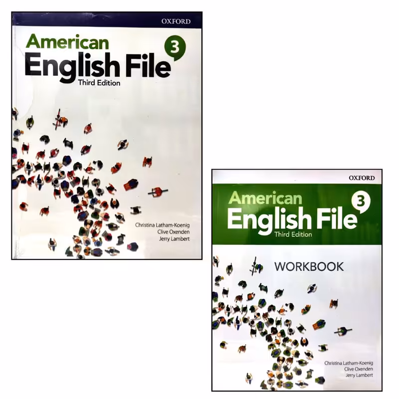 کتاب American English File 3 3th edition اثر جمعی از نویسندگان انتشارات OXFORD دو جلدی