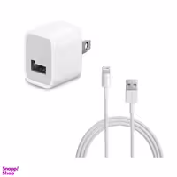 شارژر دیواری بوف (Buff) مدل Powerplus-2X به همراه کابل تبدیل Lightning